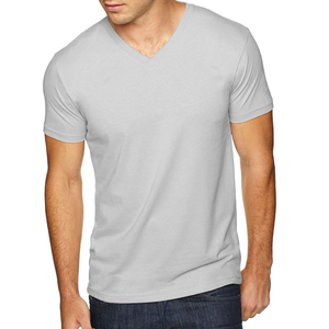 T-shirt confortable à col en V pour homme, décontracté, à manches courtes, coupe classique, respirant, léger, moderne, élégant, pour l'été, à porter au quotidien - Product Image 3