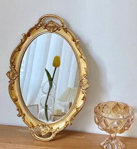 Weeding <b>Decor</b> - Antique European Decorative <b>Mirror</b> - Photo Prop - Product Image 2