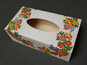 Boîte à mouchoirs en bois de qualité supérieure avec impression Meena |   Décoration artisanale de style Meenakari pour la maison et le bureau - Product Image 6