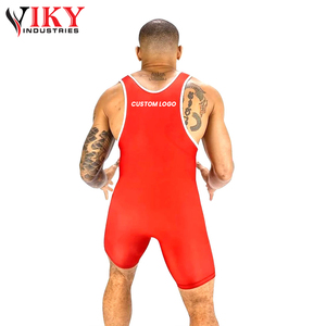 Costilla de color rojo y blanco Recién llegado Mejor proveedor Tarifa al por mayor Trajes de lucha de calidad premium de Viky Industries - Product Image 2