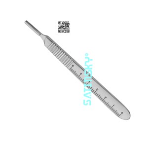 Poignées de scalpel coudées 16 CM Fabricants de microchirurgie en acier inoxydable Fabriqué avec AISI 420 de source réputée - Product Image 5