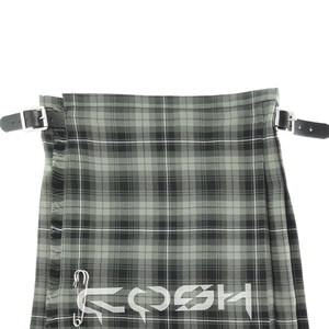 Kilt Homme Gris Tartan Highland avec Bretelles en Cuir Réglables Kilt Viscose Tartan Fabriqué au Pakistan - Product Image 5