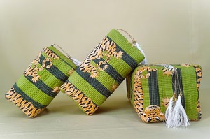 Cotton <b>Quilted</b> Block Printed Wash Bag Gift Handmade Toiletry Bag Cosmetic Bag Block Print Travel Accessory Holiday Makeup Pouch - Product Image 3