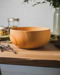 NICE CRAFTED BOWLS DE MADERA PARA FRUTAS Juego de cuencos con estampado recubierto de esmalte para restaurantes y hoteles Cuencos decorativos japoneses - Product Image 5