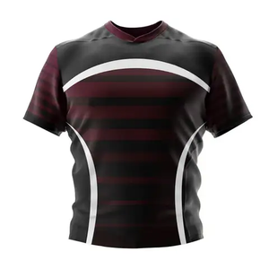 Ensemble d'uniformes de rugby en polyester 100% de haute qualité Maillot et short avec logo personnalisé Caractéristique respirante - Product Image 4