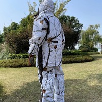 Vêtements de chasse silencieux et isolés pour la chasse au canard en hiver, motif animal camouflage, imperméables et coupe-vent, pour la chasse en zone montagneuse.