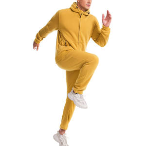 Ensemble pantalon de survêtement et sweat à capuche zippé avec logo sérigraphié personnalisé Baggy Jogging pantalon de survêtement et sweat à capuche survêtements pour hommes - Product Image 3