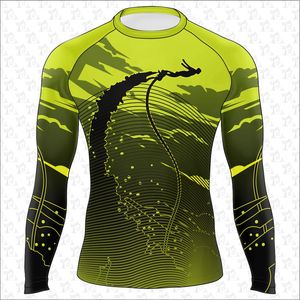 Men Rash Guard Long Sleeve Shirt Set Base Layer Bjj Rash Guard for Women UV/<b>SPF</b> Shirt Swim Shirts Neoprene Compression Rashguard - Product Image 5