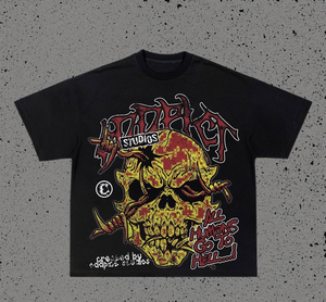 เสื้อยืดผู้ชายแบบสั่งทำเสื้อยืดผ้าฝ้ายคอกลมพิมพ์ลายสกรีนโอเวอร์ไซส์สไตล์วินเทจบ็อกซี่โอเวอร์ไซส์ - Product Image 1