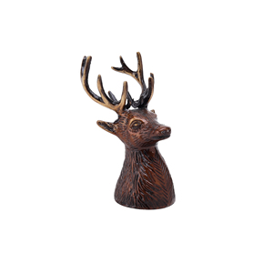 Shubham เครื่องประดับทองเหลืองทำด้วยมือรูปกวางรูปปั้นทางศาสนาและฮวงจุ้ยสำหรับตกแต่งบ้านและของขวัญ - Product Image 2