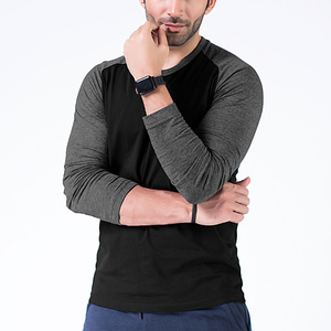 T-shirts personnalisés pour hommes, style streetwear, manches courtes raglan, respirants, 100% coton jersey, col rond - Product Image 1