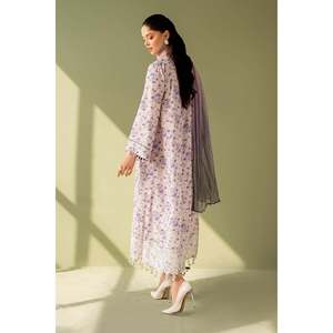 Ensemble de costume pour femme en tissu lawn brodé et imprimé SF-4168 - Product Image 2