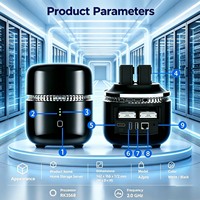 Stockage réseau double baie avec processeur quadricœur puissant, décodage 4K et NPU IA pour cloud personnel et médias (disques HDD/SSD)