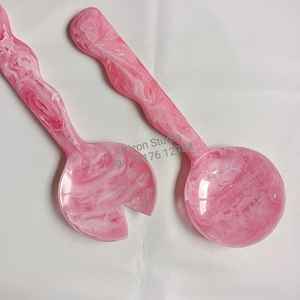 ชุดเซ็ตสลัดเรซินพร้อมด้ามจับยาวเครื่องครัวดีไซน์ล่าสุดทำจากเรซินสีชมพู - Product Image 2