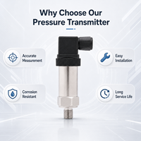 High Accuracy 0.25%FS Pressure Transmitter 4-20mA Output 316L Stainless Steel Industrial Pressure Sensor