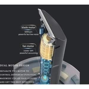 Kit de Corte de Cabello Inalámbrico Impermeable IPX7, Cortadora de Cabello con Aspiradora para Niños y Hombres, Gran Espacio de Almacenamiento, Acero Inoxidable, USB - Product Image 6