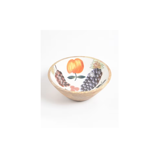 Centerpiece Wood and <b>Printed</b> Bowl Modern Luxury Serving Bowl Fruit <b>Plate</b> Centerpiece Decorative - Product Image 2