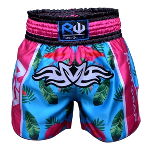 กางเกงขาสั้นมวยไทยสำหรับมวยไทยและการฝึก MMA สำหรับออกกำลังกายในยิมชุดศิลปะการต่อสู้กำหนดโลโก้ได้เอง - Product Image 1
