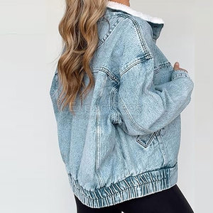 แจ็กเก็ตยีนส์สำหรับผู้หญิงแจ็กเก็ตยีนส์แห้งเร็วดีไซน์ใหม่สำหรับผู้หญิงใส่สบาย - Product Image 4