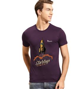 เสื้อยืดออกกำลังกายทรงโอเวอร์ไซส์ แขนเสื้อแบบดรอปโชว์เดอร์ สีม่วง ดีไซน์ทันสมัย ขายส่ง สำหรับผู้ชายและผู้หญิง สไตล์สตรีทแวร์ ผ้าฝ้าย 100% หนัก 220 กรัม - Product Image 1