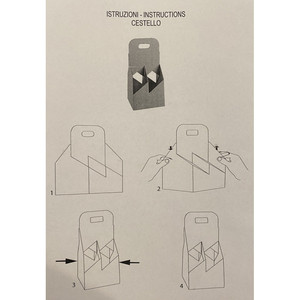เซ็ตตะกร้าแบบเปิดกระดาษแข็งคราฟท์สีดำ150x150H320mm 10ชิ้นสำหรับน้ำมัน/เครื่องดื่ม4 500มล. สำหรับร้านไวน์ - Product Image 3