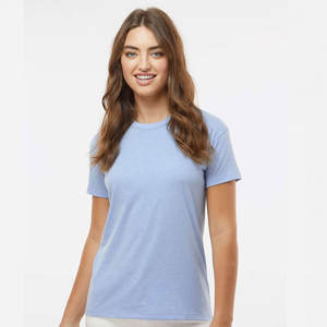 T-shirt en coton pour femmes-T-shirt cool et écologique pour femmes T-shirt respirant décontracté CVC pour femmes - Product Image 2