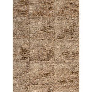 Alfombras de Lana Tejidas a Mano Hula Beige y Marrón con Patrón Geométrico AKWH-1001 para Uso Doméstico - Product Image 3