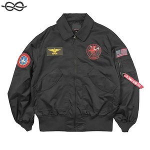 Printemps Patch pilote vol vêtements décontractés hommes léger Bomber manteau mince veste élégant patchs Aviation inspiré vêtements d'extérieur - Product Image 2