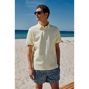 Polo homme GRIMELANGE LAPORTE en tissu texturé coupe ajustée - Product Image 1
