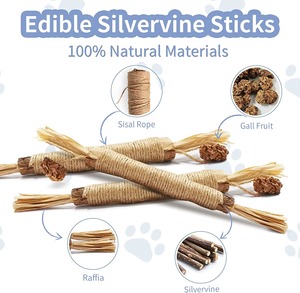 Hiphoppet Bán Buôn Mèo Chew Làm Sạch Răng Đồ Chơi Bằng Gỗ Mèo Đồ Ăn Nhẹ Gậy Catnip Nip Chew Đồ Chơi Cho Mèo Mol Phụ Kiện - Product Image 3