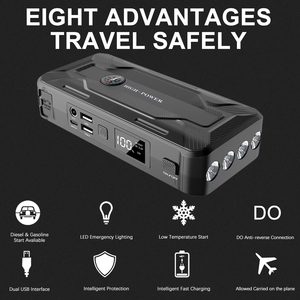 Paquete de Emergencia Multifunción, Dispositivo de Arranque de 12v, Potenciador de Batería de Coche, Arrancador de Emergencia para Camión - Product Image 2