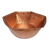 Pédicure en cuivre Pied Bol Seau de lavage Bassin de bain et avec poignées Personnalise 17X17 Taille Cuivre Manucure Bol