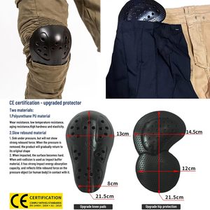 2025 pantalones vaqueros de moto para hombre, pantalones protectores blindados aprobados por la CE, pantalones vaqueros para ciclista, protección de cadera y rodilla, pantalones de seguridad - Product Image 2