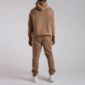 100% Cotton Oversized Hoodies for <b>Men</b> <b>Thick</b> Boxy Street Wear With No Strings Custom Print on <b>Fleece</b> Winter Sweatshirts - Product Image 5