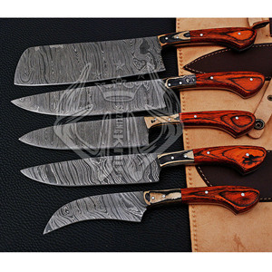 Ensemble de couteaux de cuisine en acier Damas OEM à bas prix, ensemble de couteaux utilitaires faits à la main, meilleur cadeau culinaire - Product Image 5