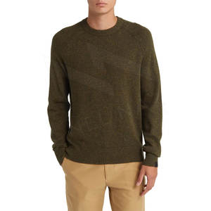 Col rond tricot décontracté hommes pull personnalisé tricoté cachemire hommes pull nouveauté pull respirant - Product Image 2