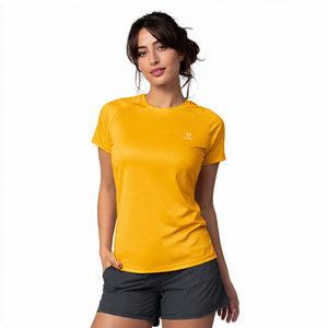 Camiseta Deportiva para Mujer, OEM, Sublimación, Camiseta de Yoga, Tops de Compresión para Mujer, Camiseta de Manga Corta Estampada - Product Image 3