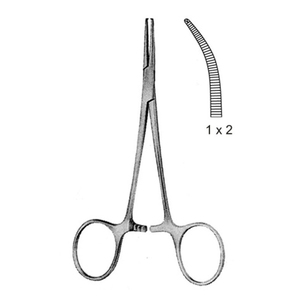 Fórceps para mosquitos hemostáticos, dientes rectos curvos Fórceps para microcirugía de acero inoxidable Aprobado por ISO - Product Image 5