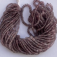 2mm 3mm 4mm Natural Pink Lavendel Spinell Glatte Rondelle Edelstein Perlen Stränge zum besten Großhandel Fabrik preis Direkt händler