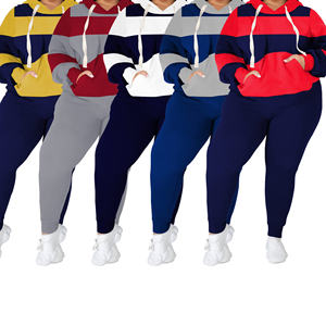 Dernier modèle de Survêtement Logo Personnalisé Grande Taille pour Femmes Survêtement Coupe-Vent en Coton Polyester - Product Image 5