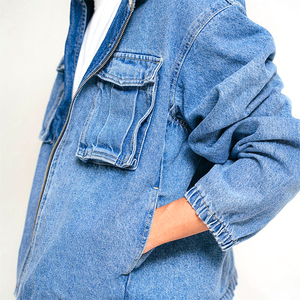 Chaquetas y abrigos de mezclilla lavados desteñidos de estilo clásico de alta calidad para hombres Capas de temporada de invierno y salidas casuales Hecho en Pakistán - Product Image 1