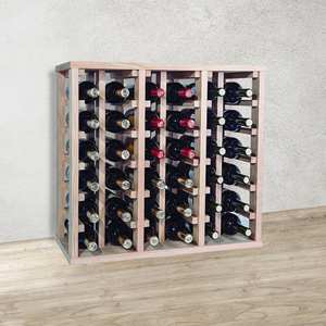 Portabottiglie in Legno di Pino WELL HOME con 36 Ripiani Non Verniciati - Product Image 5