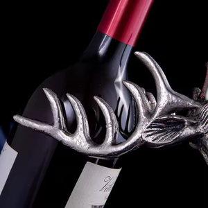 Porte-bouteilles de vin en métal design Festive Home Decorative Bar Rack Christmas Display Elegant by decor impex - Product Image 4