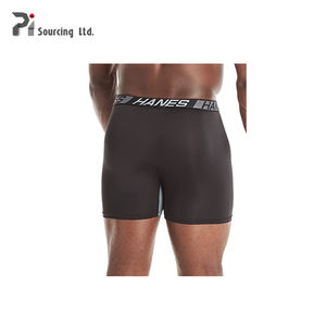 Calzoncillos bóxer de algodón para hombre, ropa interior sin costuras con logotipo personalizado, diseño elástico, 2023 - Product Image 2