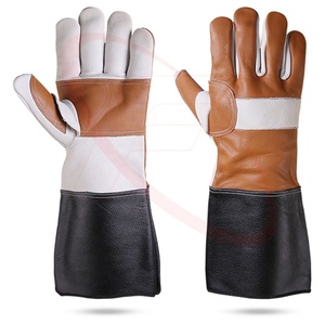 Gants de soudage Tig en cuir dans Red Wing Thumb Styled Guantes De Seguridad Gants de sécurité en cuir de chèvre non doublés avec une adhérence maximale - Product Image 5