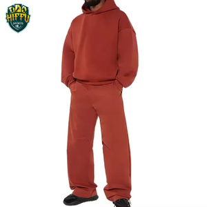 Chándal acampanado unisex con capucha para hombre, conjunto de chándal de invierno a la moda con logotipo personalizado, precio bajo y tasa de fábrica - Product Image 1