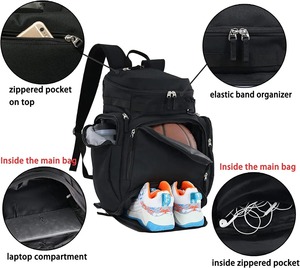 Sac à dos de basket-Ball avec grand compartiment pour chaussures et balles, sac à dos de football, sac à dos de Baseball, de Softball, de volley-Ball - Product Image 4