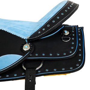 Sillas de Montar Ecuestres Occidentales Clásicas de Diseño Personalizado de Alta Calidad, Cantle Trail Tack para Carreras de Barriles de Caballos, Accesorio Integral - Product Image 4