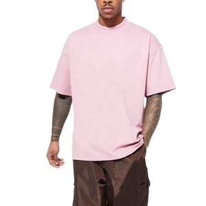 promotionSummer Retro 240g Heavy Cotton Crew Neck <b>Half</b> <b>Sleeve</b> T-Shirt for <b>Men</b> and Women Solid Color Simple T-Shirt - Product Image 1