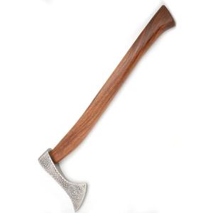 Hacha vikinga medieval hecha a mano personalizada lista para la batalla con acero de alto carbono y hermoso mango de madera maciza de grado industrial - Product Image 5